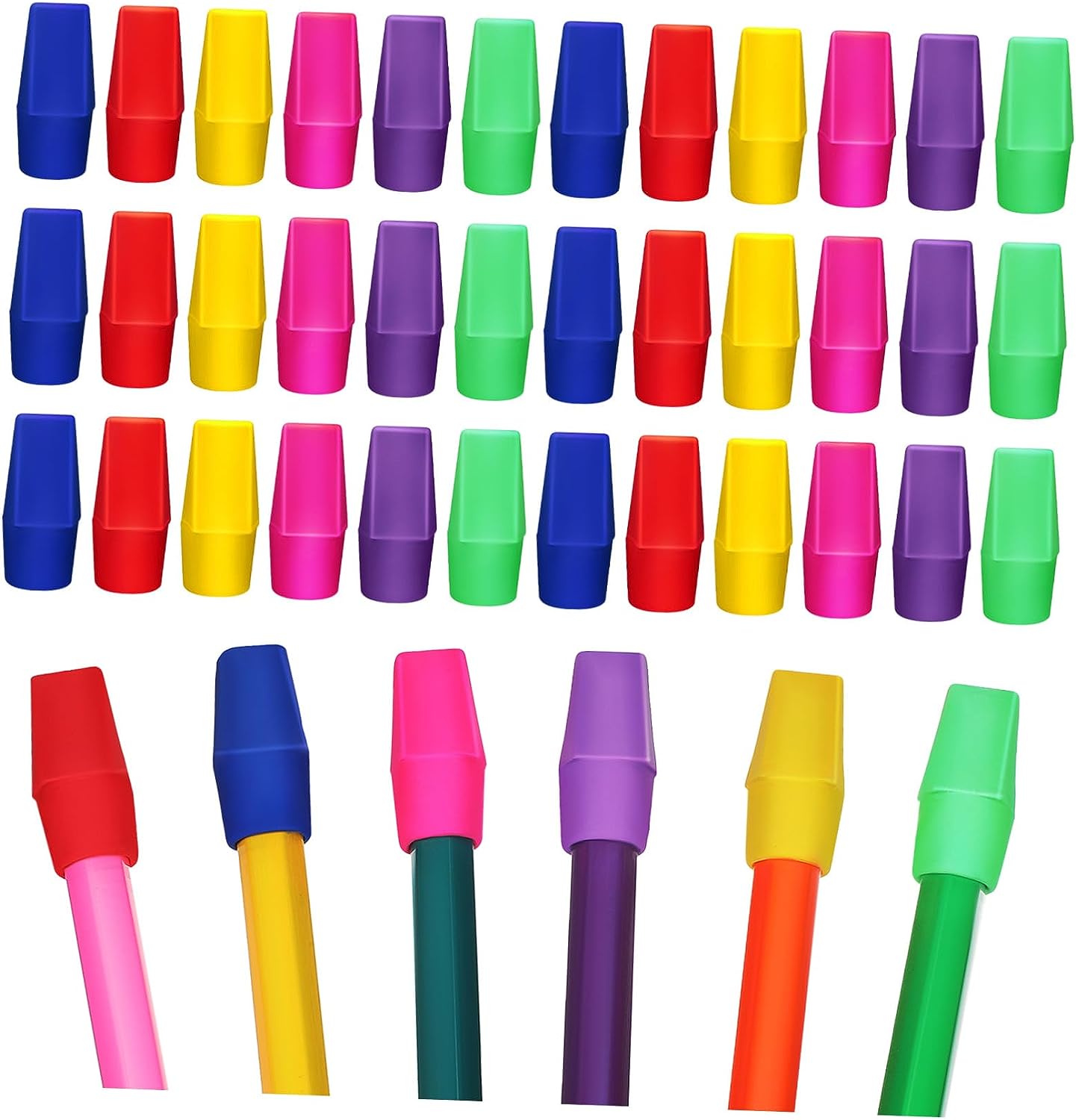 120pcs Pencils Bulk Erasers in Bulk Pencil Cap Erasers Pencil Erasers Set Pencil Top Erasers Pencil